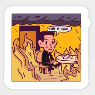 This is Fine - Hooman Edition Sticker